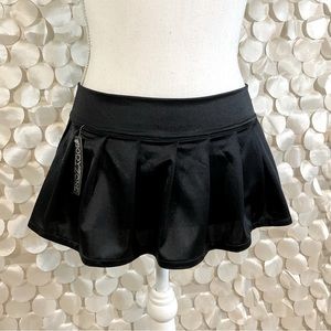 Small Sexy Black Velcro Pleated School Girl Skirt